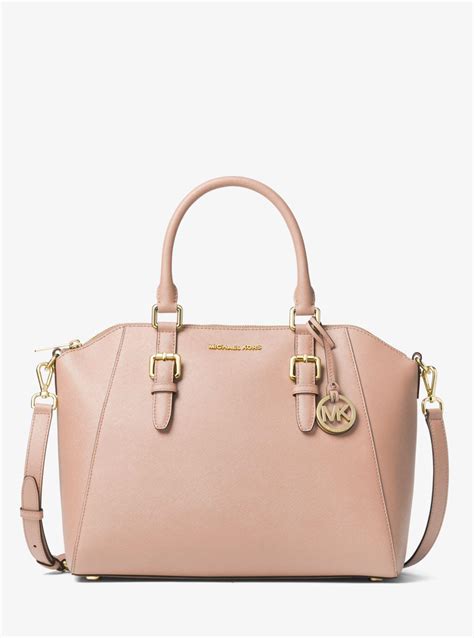 michael kors tasche ciara|Ciara Large Saffiano Leather Satchel .